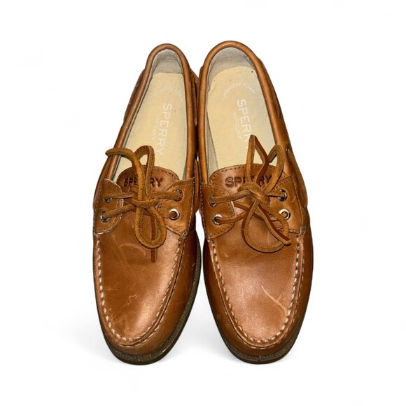 Sperry Women’s Original Boat Shoes Brown Leather Size 6.5 Nutmeg - Picture 6 of 7